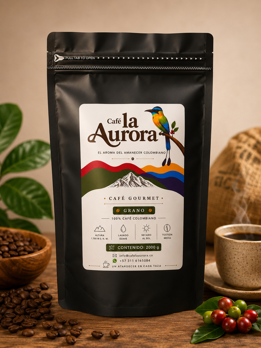 Café La Aurora 2.000 g Molido