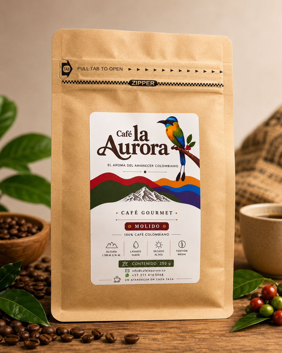 Café La Aurora 250 g Molido